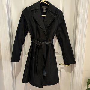 Banana Republic Coat with Leather Belt